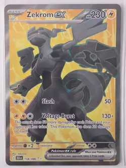 Zekrom ex 158/086 Holo Ultra Rare Black Bolt Pokemon Holo Near Mint - Image 1