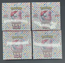 Lot of (4) Pokemon TCG Japanese SV2a 151 Booster Boxes SEALED NEW - Image 1