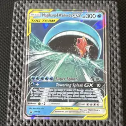 Pokemon Magikarp & Wailord GX TAG TEAM Holo Promo SM166 300 HP English - Image 1