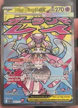 Pokemon Ascended Heroes Mega Diancie EX 267/217 Attack Rare - Image 1