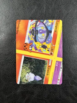 NFC Miscut - Lampent 025/196 Trick Or Trade 2023 - Error - Pokemon TCG - Image 1