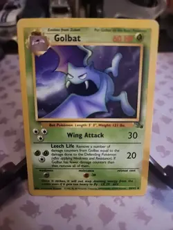Pokemon TCG Golbat Fossil 34 Regular Unlimited Uncommon - Image 1