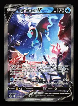 Lumineon V 156/172 Ultra Rare Brilliant Stars Pokemon Card - Image 1