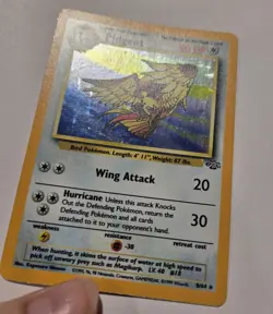 Pokemon TCG WOTC Pidgeot Jungle 8/64 Holo Unlimited Holo Rare 80HP ENG 1999 - Image 5