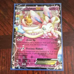 Sylveon EX RC21/RC32 Radiant Collection Holo Ultra Rare - Image 1