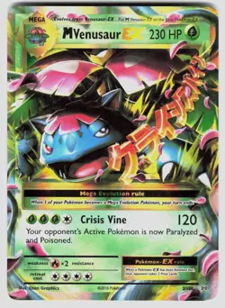 M VENUSAUR EX 2/108 HOLO EX RARE EVOLUTIONS POKEMON NM/M - Image 1