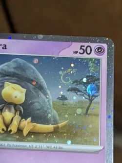 Pokemon 151 Abra 063/165 Cosmos Holo Promo SV HD GALAXY SWIRL - Image 2