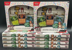 Lot of (10) Pokemon TCG 151 MEW EN Poster Collection Boxes SEALED NEW - Image 1