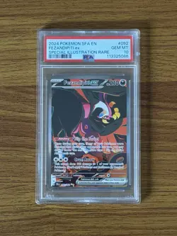 Pokemon Fezandipiti ex 092/064 Shrouded Fable SIR PSA 10 Holo English - Image 1