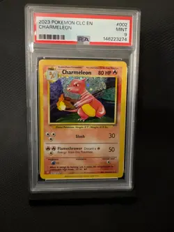 Pokemon Charmeleon 002/034 Trading Card Game Classic Holo PSA 9 MINT - Image 1