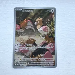 Pokemon TCG Mega Evolutions Spearow 151/132 Illustration Rare - Image 1