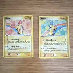 Pokemon TCG Plusle 44/95 & Minun 47/95 EX Team Magma vs Team Aqua EN - Image 1