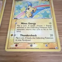 Pokemon TCG Plusle 44/95 & Minun 47/95 EX Team Magma vs Team Aqua EN - Image 4
