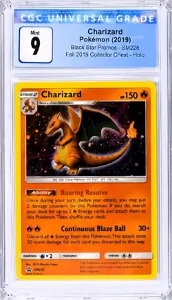 2019 Pokemon SM BSP Fall Collector Chest #SM226 Charizard HOLO CGC 9 MINT - Image 1
