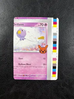 NFC Miscut - Drifloon 089/198 Trick Or Trade 2023 - Error - Pokemon TCG - Image 1
