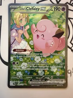 Lillie's Clefairy ex 184/159 Journey Together Ultra Rare Holo Full Art Eng 190 - Image 2