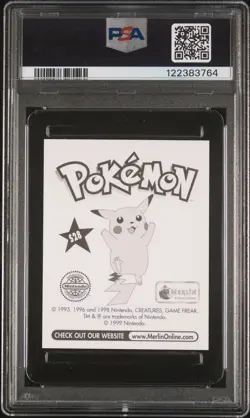 1999 MERLIN POKEMON #S28 MISTY-PRISM PSA 8 - Image 2