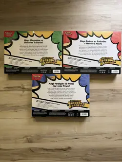 Pokemon Mega Evolution Ascended Heroes Ex Box Set of 3 Factory Sealed - Image 2