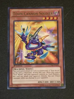 YUGIOH TOON CANNON SOLDIER LCYW-EN109 RARE 1ST ED NM - Image 1