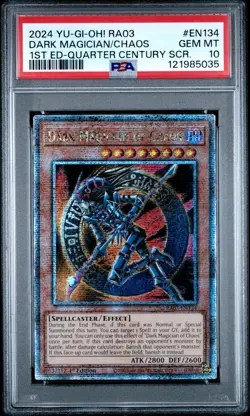 Dark Magician Of Chaos (Quarter Century Secret Rare) 2024 Yu-Gi-Oh PSA 10 - Image 1