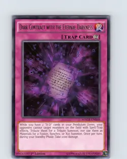 Yu-Gi-Oh Dark Contract With The Eternal Darkness MACR-EN068 1st Edition Rare NM - Image 1