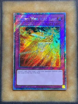 Yugioh Phoenix Wing Wind Blast RA03-EN149 Platinum Secret Rare 1st Ed NM - Image 1
