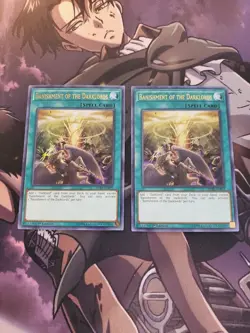Yugioh - Banishment of the Darklords BLRR-EN093 NM 1st ed Ultra Rare x2 - Image 1