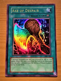 yugioh Axe Of Despair MRL-002 Unlimited Edition Ultra rare Lightly Played - Image 2