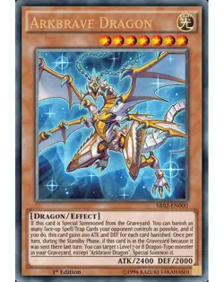 Yugioh - Arkbrave Dragon (Ultra Rare) (1st Edition) - SR02-EN000 P - Image 1