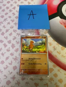 Pokemon TCG Charmander - 004/165 (GameStop Exclusive) Stamped Promo Card SEALED - Image 1