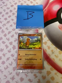 Pokemon TCG Charmander - 004/165 (GameStop Exclusive) Stamped Promo Card SEALED - Image 3