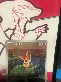 Pokemon TCG Victini Full Art Holo Black Star Promo Card 208 - Image 5