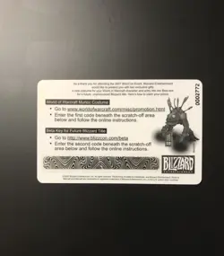 World of Warcraft BlizzCon 2007 Murloc Costume Toy Loot Card UNUSED - Image 3