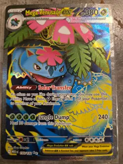Mega Venusaur EX 155/132 Mega Evolution ENGLISH Pokemon TCG Card NM Ultra Rare - Image 1