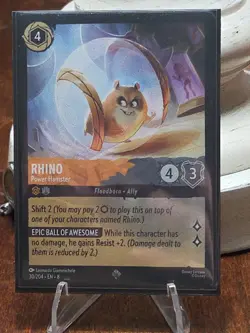 Lorcana Rhino Power Hamster Reign of Jafar Regular Card 30/204 - Image 1