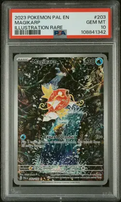 2023 Pokemon Paldea Evolved Magikarp Illustration Rare #203 PSA 10 Gem Mint - Image 1