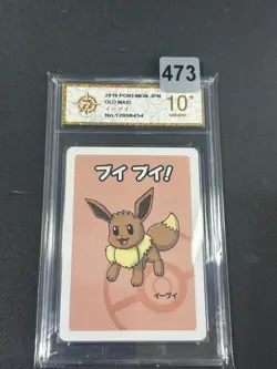 2019 Pokemon Eevee Playing Card Japanese Old Maid Grade10 - Image 1