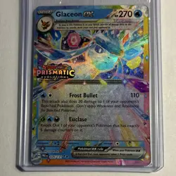 Pokemon TCG Glaceon ex 026/131 Prismatic Evolutions Double Rare Holo EN 270HP - Image 1