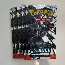 Pokemon TCG Scarlet & Violet Black Bolt Booster Pack 5 Packs English - Image 1