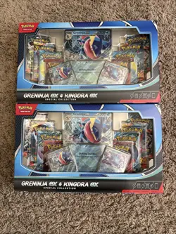 Pokemon Greninja ex & Kingdra ex Special Collection - New & Sealed 8 Pk Lot Of 2 - Image 1