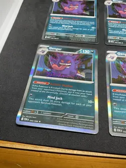 Lot of 4 Pokemon Gengar #50 Reverse Holo Perfect Order Playset - Image 3