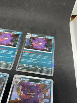 Lot of 4 Pokemon Gengar #50 Reverse Holo Perfect Order Playset - Image 5