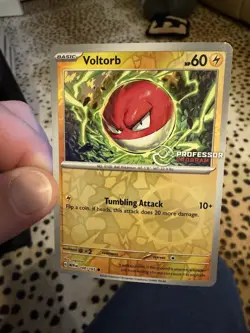 Pokemon TCG Voltorb 100/165 Professor Program Promo 151 Reverse Holo - Image 3
