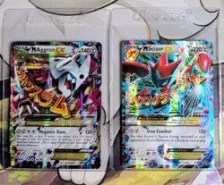 Pokemon TCG M Scizor EX #77/122 XY Breakpoint Ultra Rare Holo M Aggron EX - Image 1