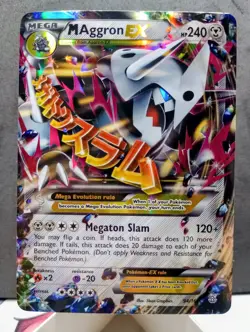 Pokemon TCG M Scizor EX #77/122 XY Breakpoint Ultra Rare Holo M Aggron EX - Image 2