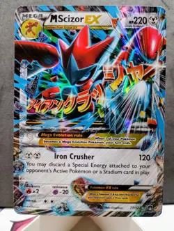 Pokemon TCG M Scizor EX #77/122 XY Breakpoint Ultra Rare Holo M Aggron EX - Image 4