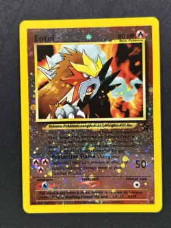 Entei 34 - Black Star Promo Reverse Holo Pokemon Card WOTC - HP - Image 1