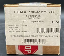 Pokemon TCG Scarlet & Violet Stellar Crown Booster 6-Box Case SV07 SEALED - Image 1