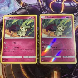 Pokemon Cards Mimikyu 112/181 Reverse Holo Team Up Sun & Moon NM Never Played - Image 1