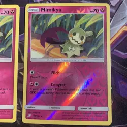 Pokemon Cards Mimikyu 112/181 Reverse Holo Team Up Sun & Moon NM Never Played - Image 3